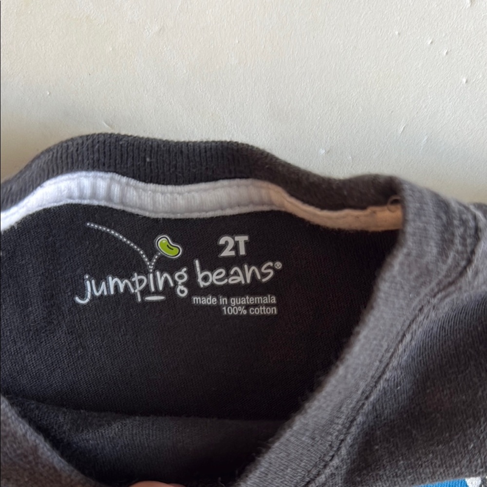 Jumping Beans Monster Graphic Boys 2T T-Shirt - Black and Blue - Picture 3 of 8